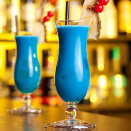Cocktail blue hawaïan