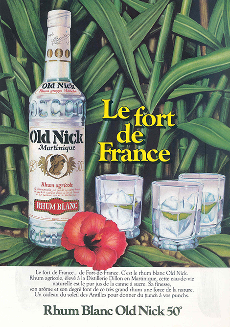Publicité exotique Old Nick, 1982
