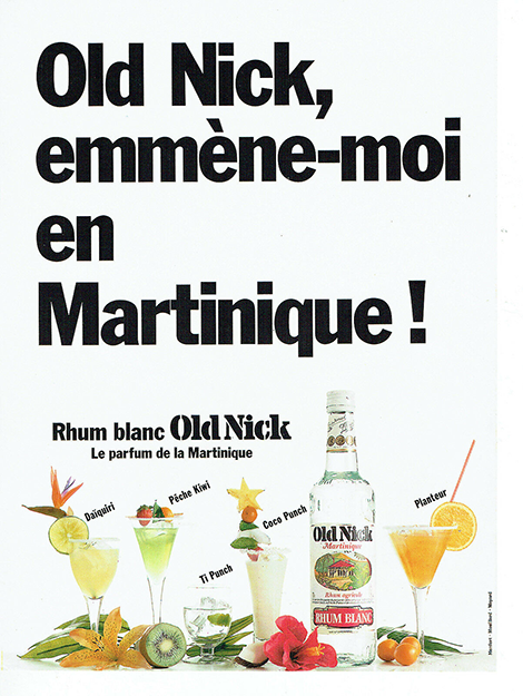Publicité Old Nick Martinique, 1988