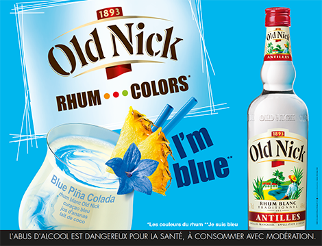 Publicité rhum blanc Old Nick, 2015