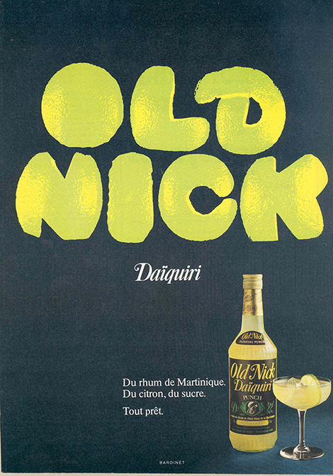Publicité Old Nick Daïquiri, 1978