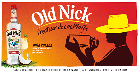 Publicité Old Nick, créateur de cocktail 2019