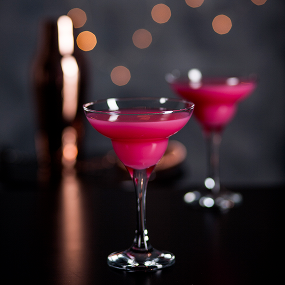 Un cocktail Daïquiri à la framboise