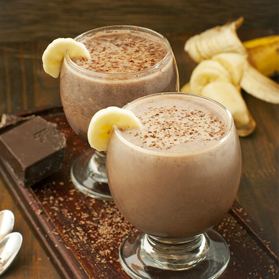 Cocktail banane chocolat