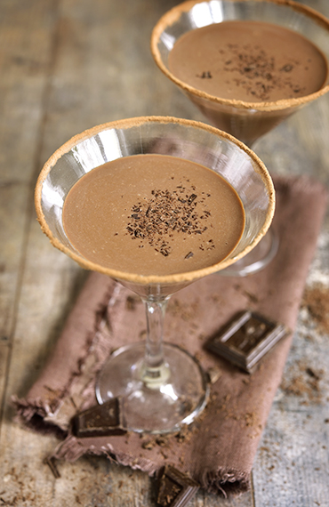 Cocktail au rhum et au chocolat