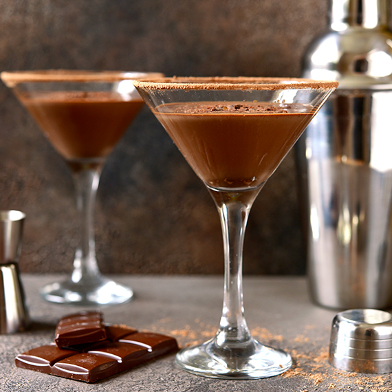 Cocktail au rhum et au chocolat