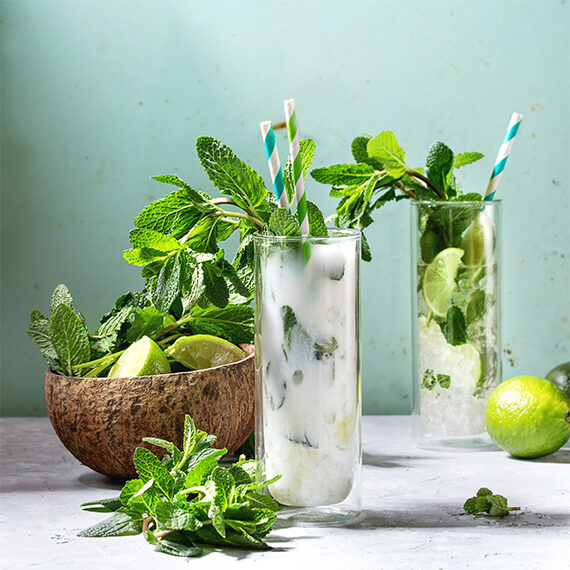 Mojito au lait de coco