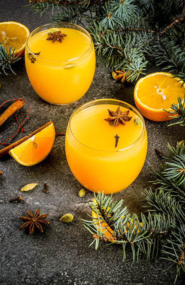 Punch de Noël au rhum